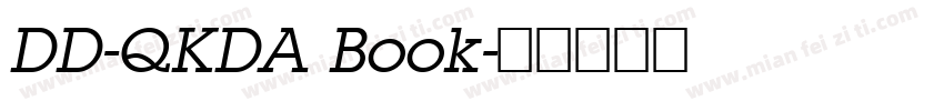 DD-QKDA Book字体转换